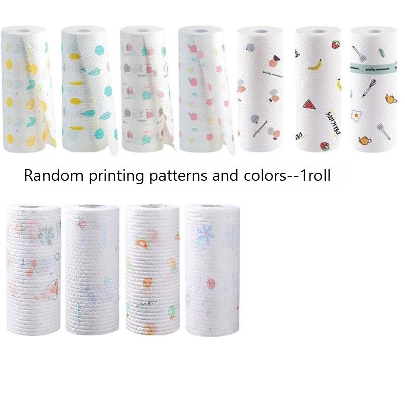 1roll Absorbent, Thick-Cotton Kitchen Paper Towels-Kitchen Paper Towels | Playful|Washable Paper Towels Paper Towels for Kitchen