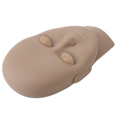 Lash Mannequin Head Reusable Rubber Replaced Eyelids Mannequin Head for Lash Extension Practice