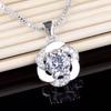 Plum Pendant Fashion Women's Necklace Plum Silver Plated Pendant Pendant Women's Fashion Jewelry