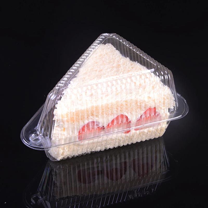 50/100/150 Stück Scheibenkuchenbehälter Dreieckige Kuchenbox Klappbox Für 8-Zoll 6-Zoll Scheiben Dessert Sandwich To-Go-Box