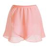 Chiffon Skirt Kids Elastic Waistband Irregular Slit Miniskirt for Stage Performance Gymnastic Costume