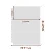A4 Photocard Binder Sheets Transparent PP Acid Free Photo Album Refill Pages Multiple Pockets Sleeve Card Stamp Die