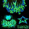 Decorative Glowing Rocks for Terrariums Glow-in-the-Dark Garden Stones 1cm Night Guide Luminous Pebbles Aquarium Glow Rock Fillers Resin Stones