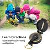 6 Stück Outdoor-Erkundungsfernglas-Set für junge Kinder, pädagogisches Geschenk zum Campen, Wandern, Orange