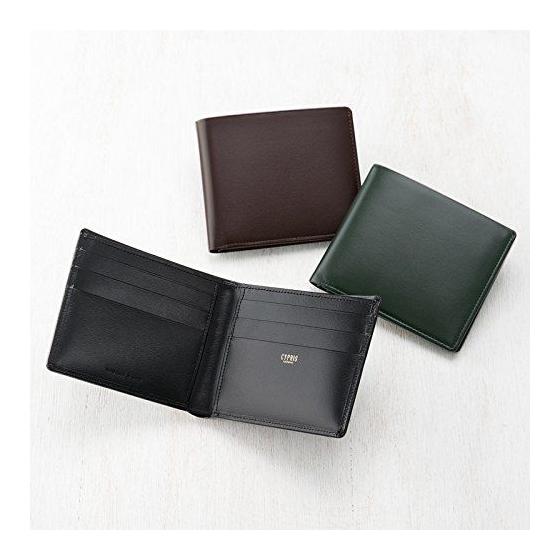 Used New [Chirps] Chirps Box Calf Bifold Wallet Card Billfold Made in Japan Father's Day Gift Birthday Present Boyfriend Green 4412(06)