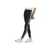 Adidas Originals Color Block Side Stripe Logo Print Slim Fit Sports Pants Women bottoms Black IB7305