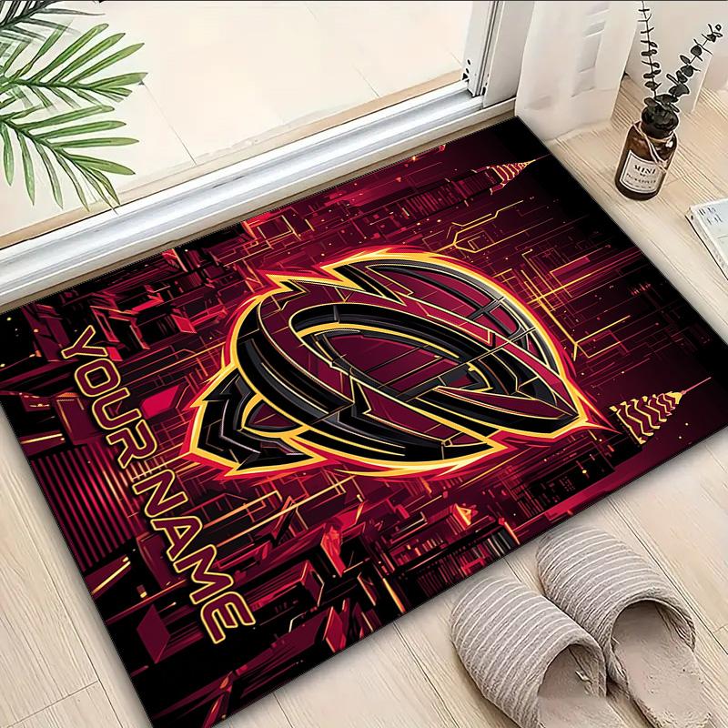 Custom Name Rug Cleveland Cavaliers Logo Area Rug Suitable for Indoor And Outdoor,Carpets for Homes, Offices,Living Rooms,Home Decor,Christmas Gift