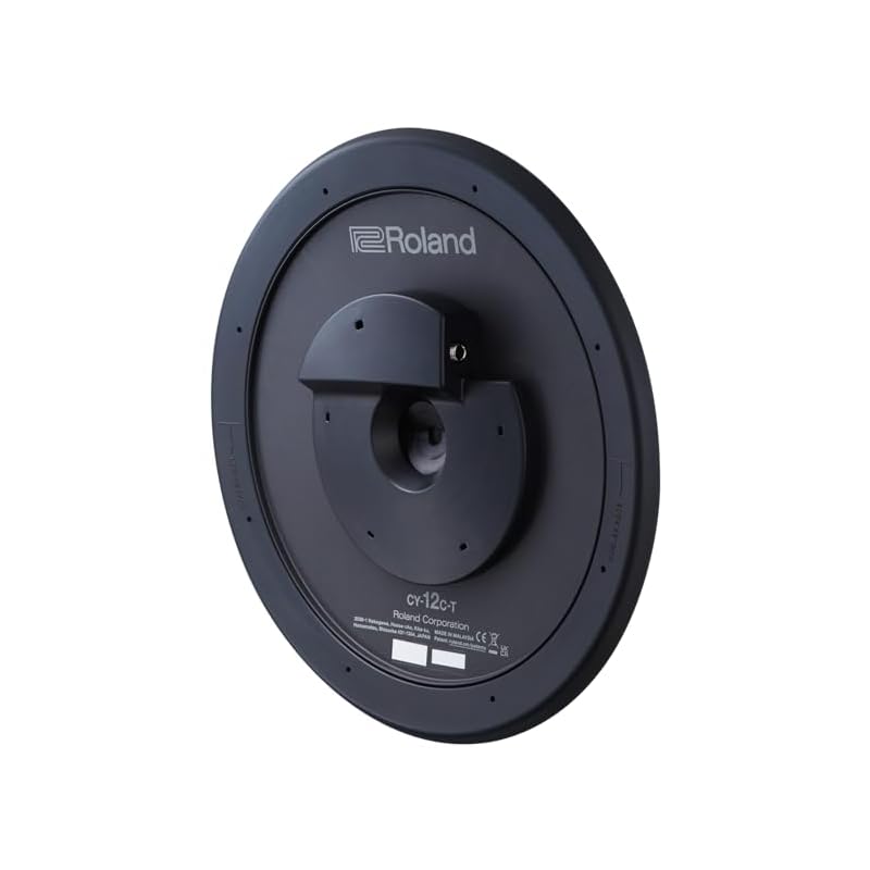 Roland CY-12C-T V-Cymbal Pad - Crash, 12-inch, Slim, Supports Choke Technique, for Home Practice