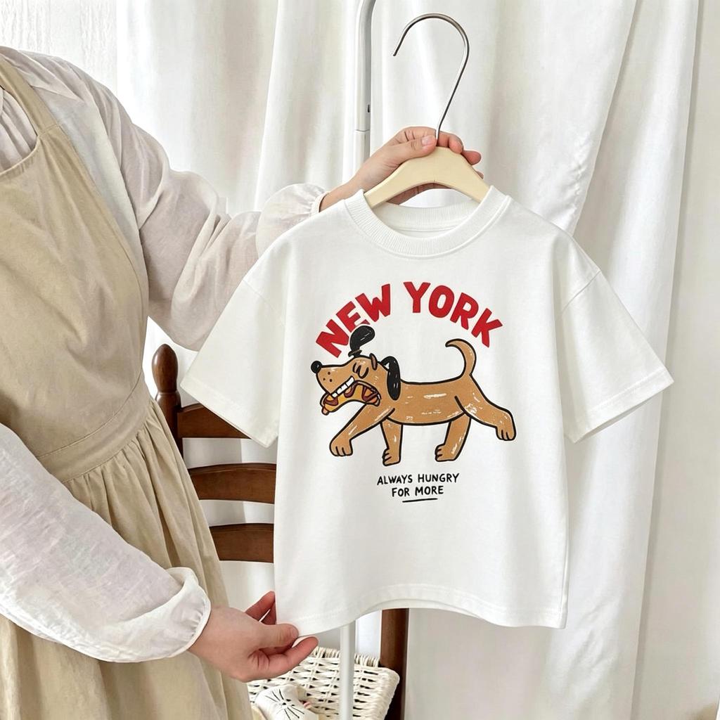 Children's T-shirt Top Summer New Casual Printed Short Sleeve Fashion Clothing