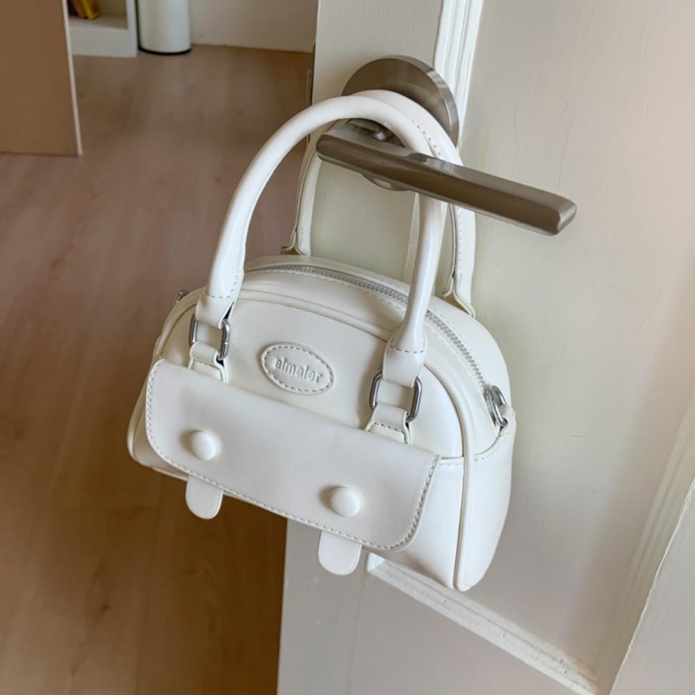 Luxury Boston Crossbody Bag Korean PU Leather Handbags Trendy Women's Underarm Bag  Gifts