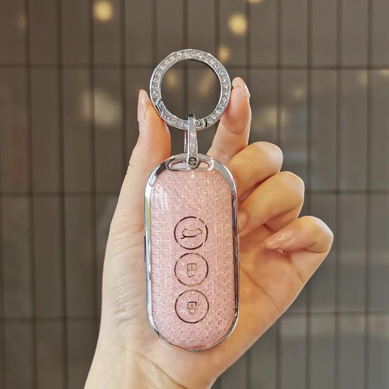 Keycase For Huawei Aito M7 M9 M5Ev Keycover Key Shell Keychain New Card Protection Case Car Bag Buckle