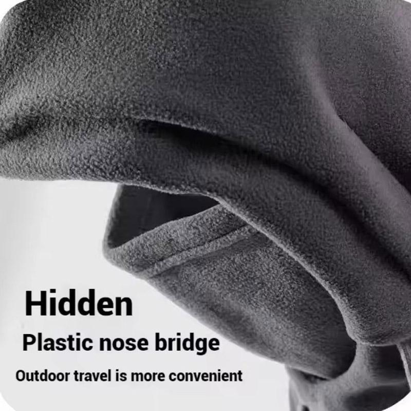 Zimowa Ciepła Czapka z Maską i Kominem 3 w 1 Wiatroodporna Kominiarka dla Mężczyzn i Kobiet Czapka z Maską Ochrona przed Zimnem podczas Jazdy na Rowerze