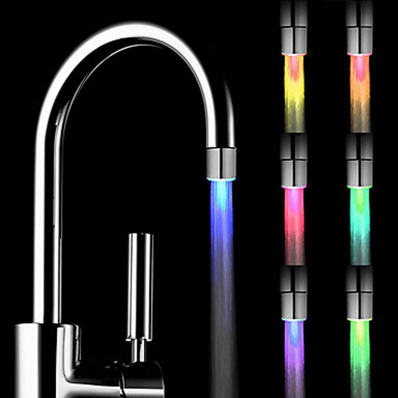 Quality Led Bathroom Kitchen Faucet Light Tap With Temperature Sensing**