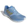 adidas Adizero Adios 4 Abrasion Resistant Cushioning Slip Resistant Low Top Running Shoes Women's Blue White Gold EF1458