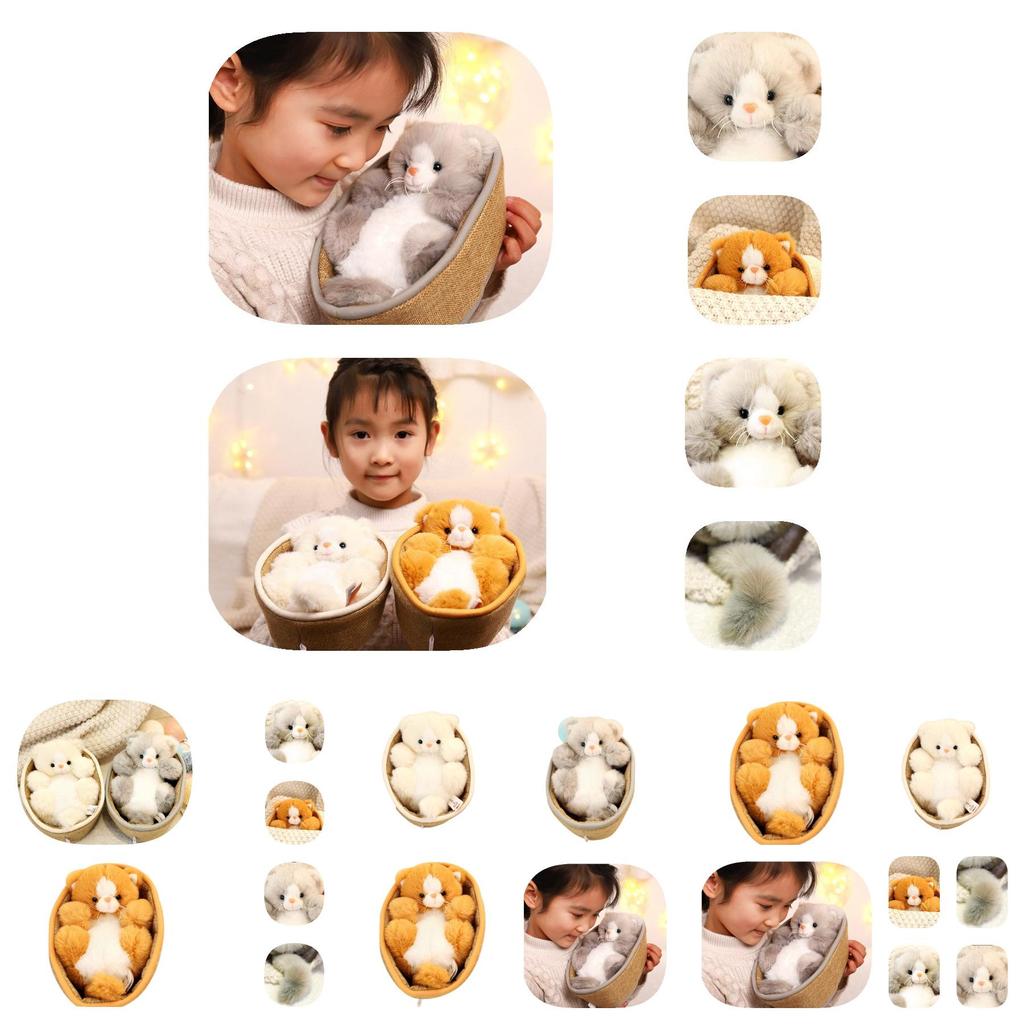 Cute Plush Cat Toy Wholesale Feline Dolls Ideal Birthday Gift