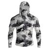 Camicia Casual da Uomo con Cappuccio e Maniche Lunghe a Spalla Cadente