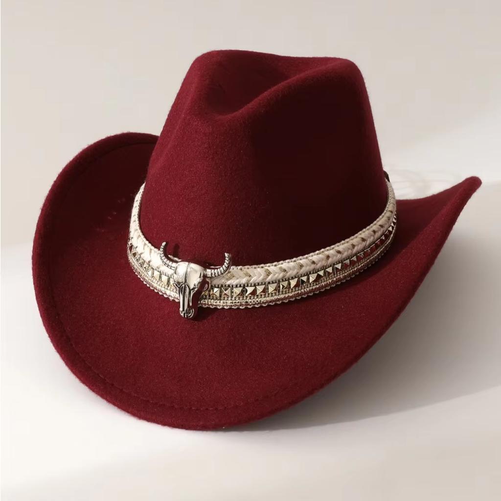 Neue Herzförmige Cowboykopf-Accessoires Cowboyhut Filzhut Neuer Outdoor-Hut für Herren und Damen Ritterhut