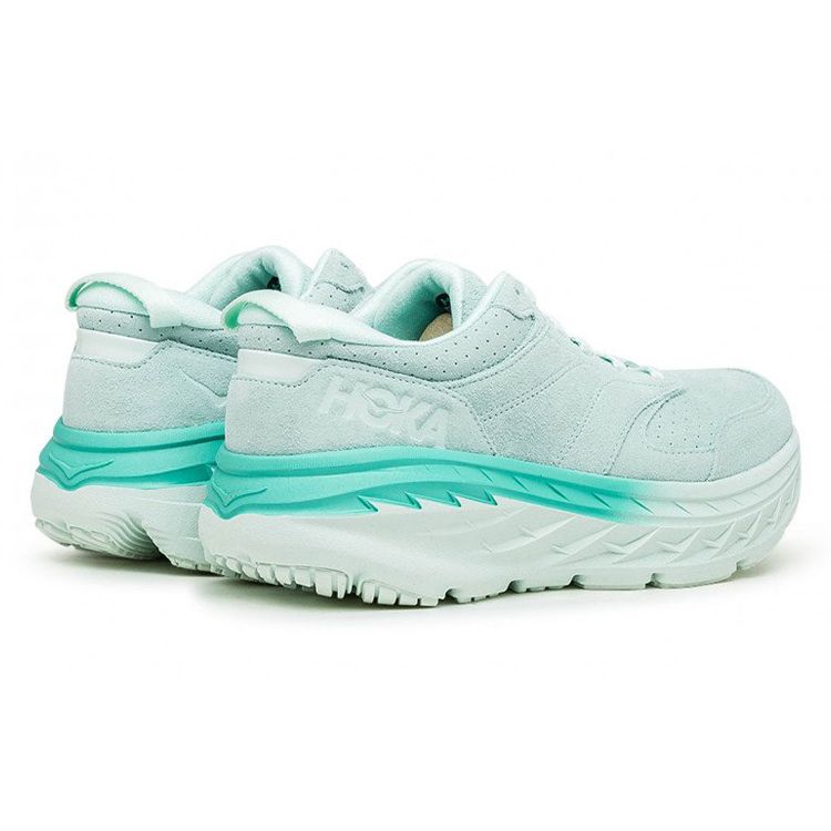 HOKA Bondi L Suede Blue Glass Sneakers Unisexe Atlantis 1122572-BGAT