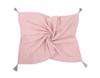 Musselin Babydecke mit Quasten - Pastellrosa