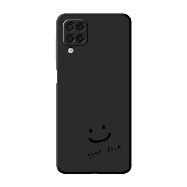 

Чехол в полоску со смайликом для Samsung Galaxy A52 A12 A32 A51 A21s A71 A13 A53 A22 A31 A72 A03 A02s A41, черный чехол для телефона Samsung A40