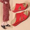 2025 Women Summer Wedge Sandals Premium Orthopedic Open Toe Sandals Vintage Anti-slip Leather Casual Female Platform Retro Shoes