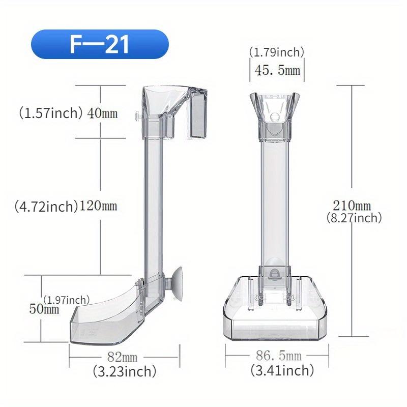 1PC  Acrylic Small Fish Feeding Aquarium Feeder Tube Set Transparent Fish Tank Shrimp Food Feeding Accessories