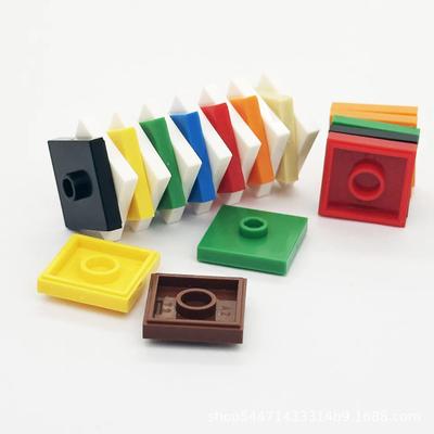 50g/97 Stück 87580 Platte Modifiziert 2 x 2 mit Nut und 1 Noppe in der Mitte (Jumper) DIY Kinderspielzeug Montage Teile