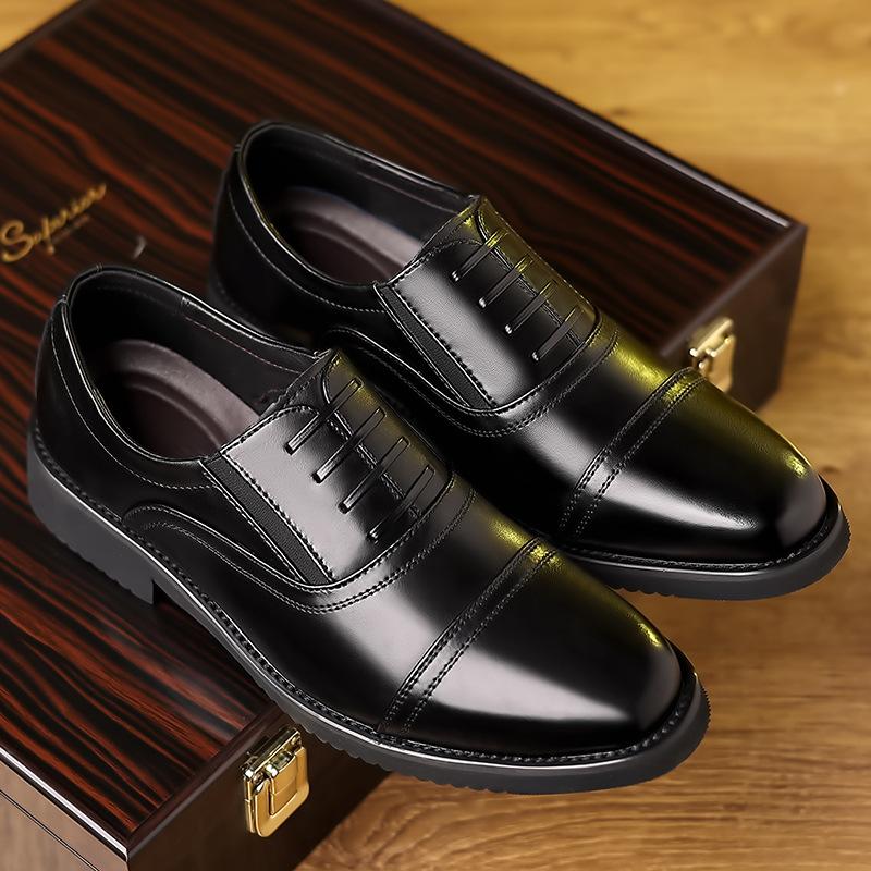 Men's Formal Leather Shoes Men's Business Leather Shoes 2025 New Leather Shoes British Style Office Commuter Wedding Shoes