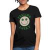 Glücklich fühlen Smiley St. Patrick's Day Spaß Damen T-Shirt