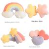 Cuscino Peluche Stella Desiderio Arcobaleno Luna Cuscino Giocattolo Morbido Colorato Corona Nuvola Cuscini Decorazione Divano Casa