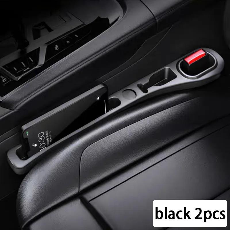 Car Seat Gap Filler 2Pcs Center Console Side Crevice Filler Strip Elastic Seat Gap Filling Strip Drop Blocker