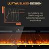 Electric Fireplace with Heater 1800 W LED 3D Flame Effect 152.4cm Black