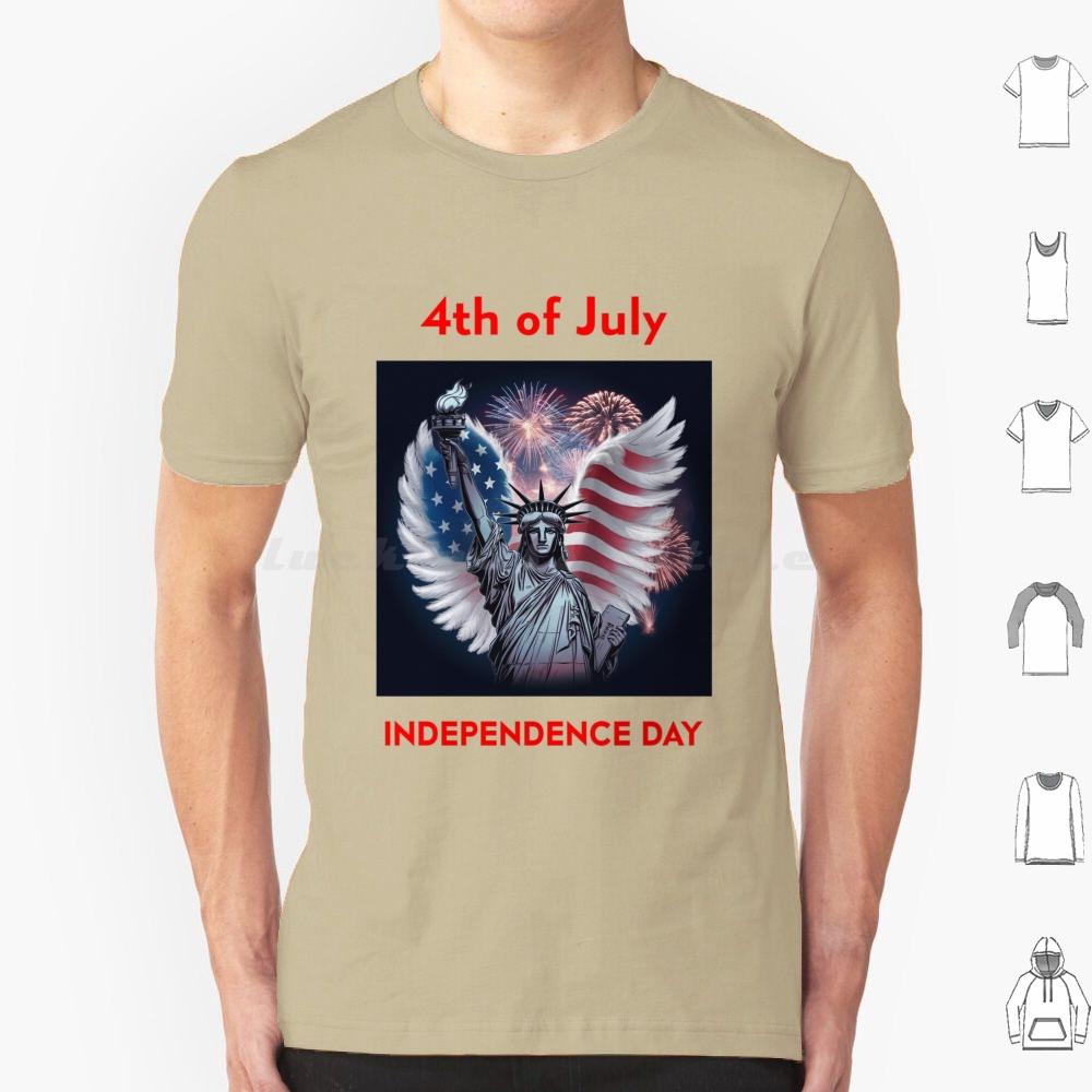 Day 4 July T Shirt Cotton Men Women DIY Print Flag America Day Usa Patriotic American 4th Of July American Flag Patriot Day