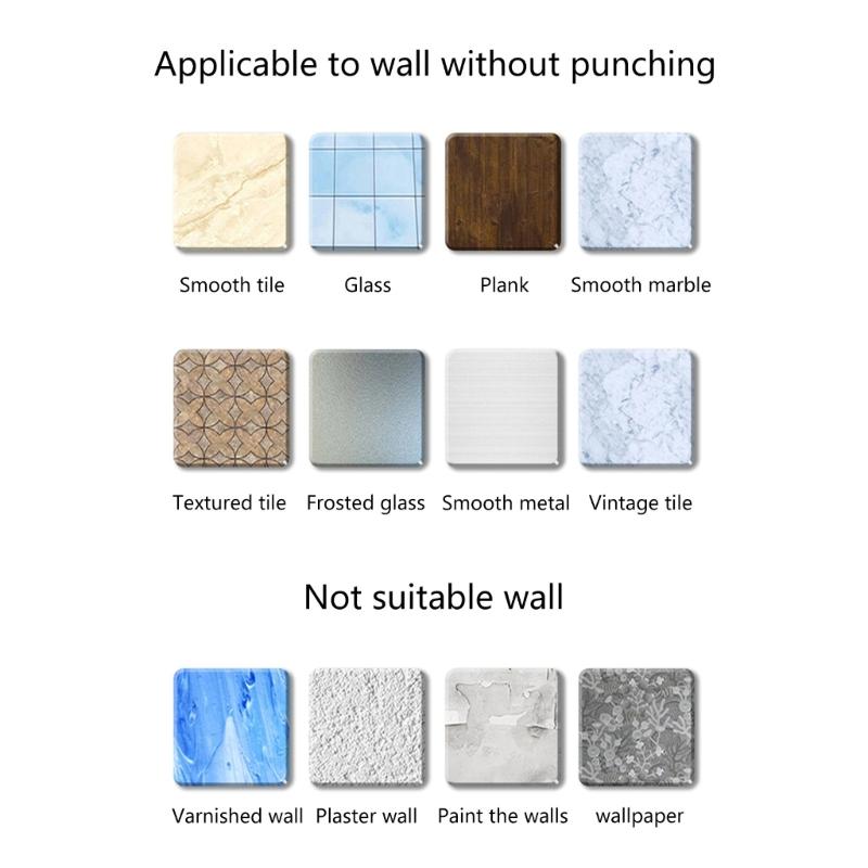 Blow Dryer Stand Space Saving Bathroom Storage Solution with Strong Suction Power not Drill Hair Dryer Rack for Toliet