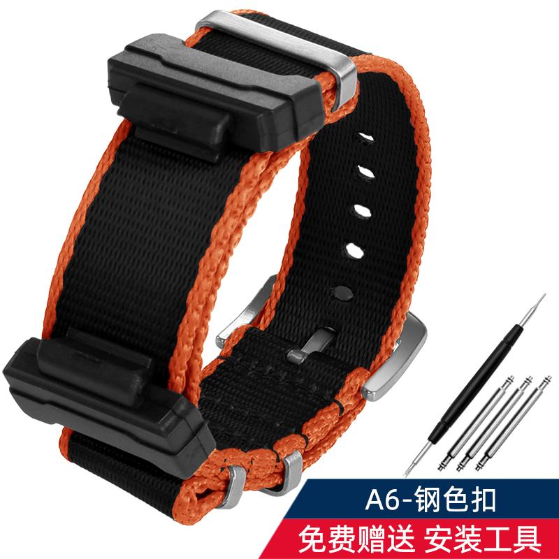 16mm Adapter+ Conversion Nylon Strap For Casio Gshock GA120 GA100 5600 GWM5610 DW6600 Watchband Accessories