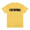 T-shirt Imprimé Meme Drôle Je Mange du Placoire Blague Hauts Manches Courtes T-shirts Été Hommes Femmes Mode Décontracté T-shirt Surdimensionné