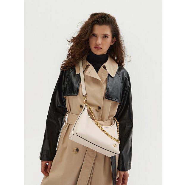 Сумка Coach CW640 светло-бежевый