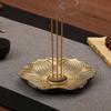 Plum Blossom Incense Stick Holder, Flower Shaped Metal Incense Burner, Craft Ornament for Spa, Yoga, Meditation, Home Decor