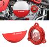 NICECNC For Honda XR650L XR 650L 1993-2025 Clutch Cover Guard & Transparent Engine Oil Filter Cap Aluminum 2024 2023 2022 2021