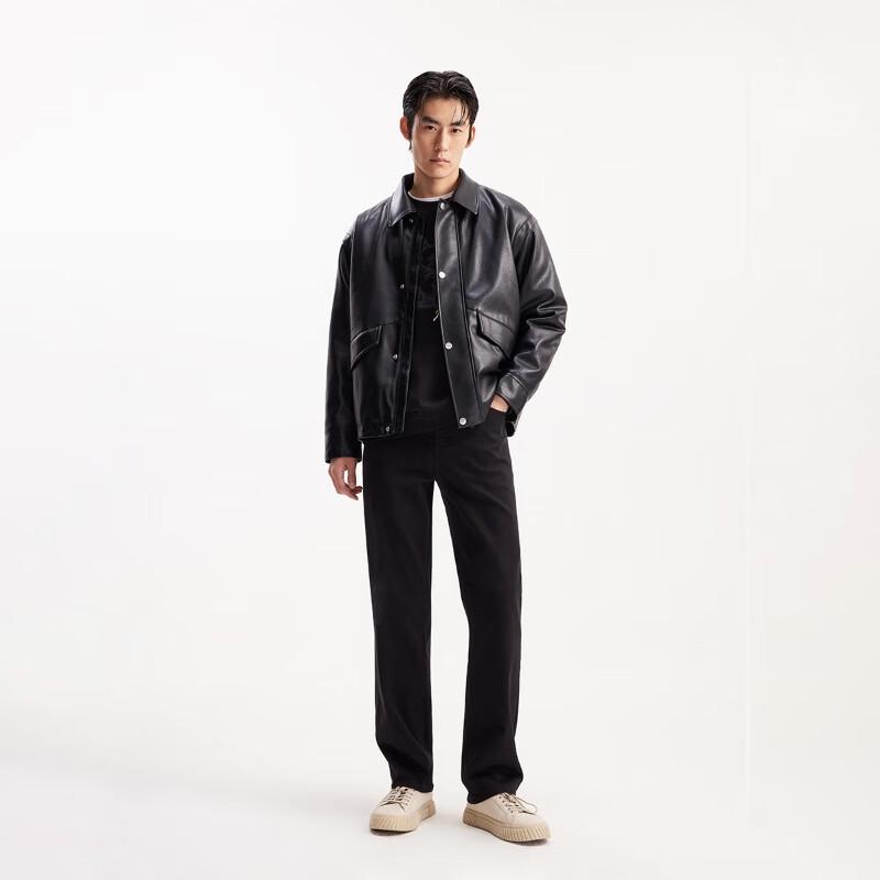 Jack&Jones Men's Fleece-Lined Stretch Denim Jeans