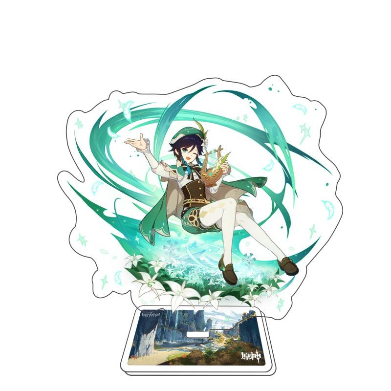 Game Anime Open World Impact Acrylic Figure Stand Painted Desk Decor Ornament 15CM Model Gift