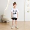 Girls' Cute Printed Loose Short Sleeve T-shirt - Summer Round Neck Top