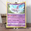 1PC Pokemon Cards Mewtwo Print Blanket Children Adult Blanket Soft and Warm Bedding for Home Sofa Outdoor Travel Cover Blanket