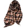 Women's Plaid Scarf, Thickened Winter Wrap Scarf for Cold and Everyday Outfits