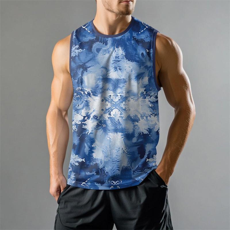 Modische 3D-bedruckte Grafik-Sommerweste für Herren, lässiges Streetwear-Top mit Sternengrafik, locker, ärmellos, Fitness-Pullover-Top 2025