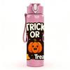1PC Trick Or Treat Pumpkin Graphic 750ml Color Plastic Sports Water Bottle Leakproof Flip Straw Lid For Sports Office Home Use