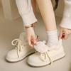 Fleece thickened board shoes women's winter 2025 new thick-soled little white shoes winter fluffy women's shoes winter shoes snow shoes cotton shoes