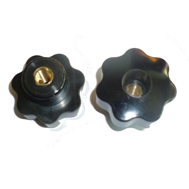 Through-hole Star Knob M10x63 & M8 Bakelite Plum Blossom Handle