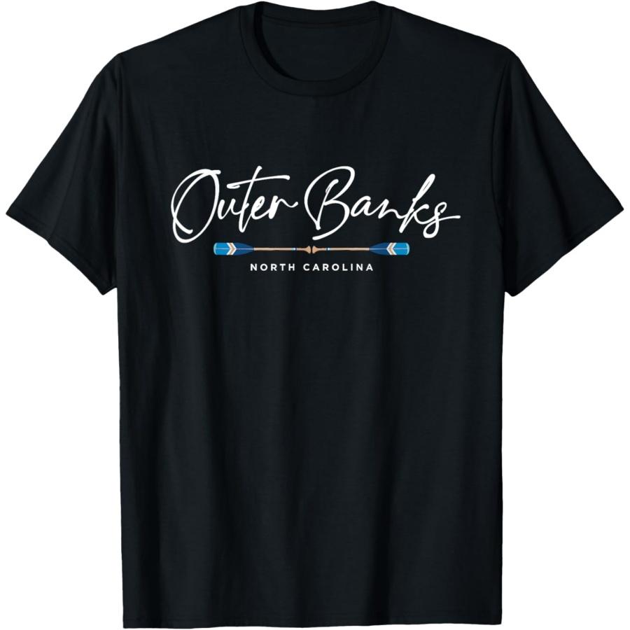 Outer Banks North Carolina Oars Graphic T-Shirt XXXXXL чёрный