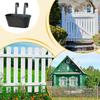 Metal Iron Hanging Flower Pots For Railing Fence Hanging Bucket Pots Countryside for Garden Yard Home Decoration Plant Pots